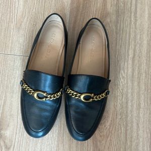 Black Coach Loafers Size 5.5